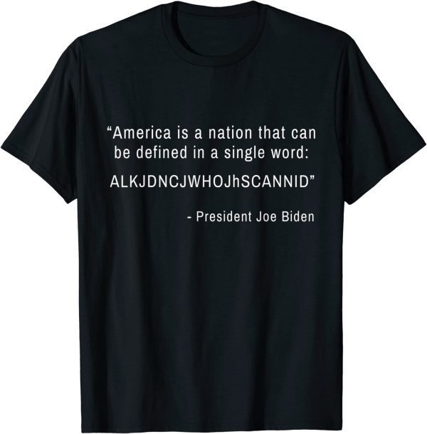 America Is A Nation That Can Be Defined In Single Word 2022 Shirt