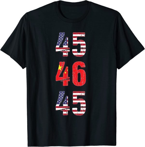 Anti Biden China Joe 45 46 Trump 2024 Presidential Election Classic Shirt