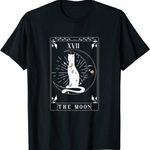 Arot Card He Moon Astrology Crescent Moon And Cat 2022 Shirt