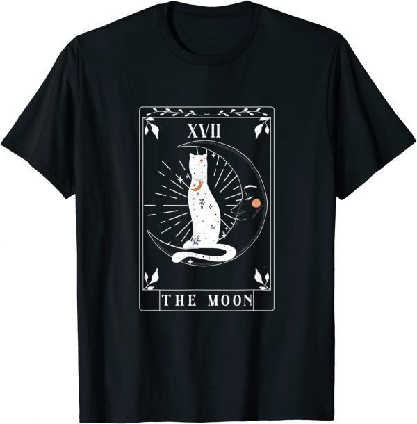 Arot Card He Moon Astrology Crescent Moon And Cat 2022 Shirt