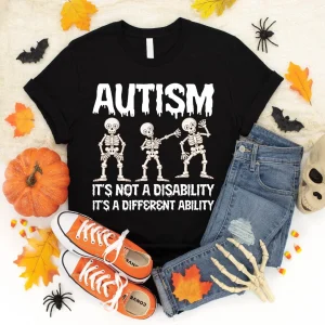 Autism It’s Not A Disability It’s A Different Ability Halloween 2022 Shirt