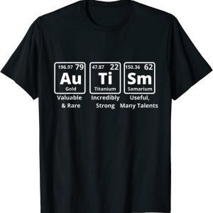 Autism Periodic Table Elements Spelling 2022 Shirt