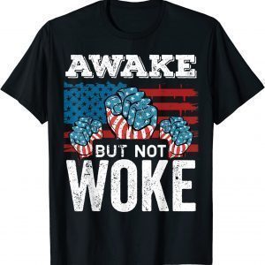 Awake But Not Woke American Flag Against Censorship 2022 Shirt