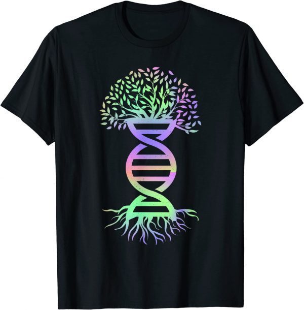 Awesome Biology Colors DNA Genetics Tree Of Life Classic Shirt