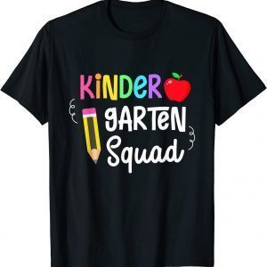 Back To School Kindergarten Squad Crew Team 2022 Shirt