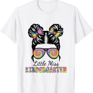 Back To School Little Miss Kindergarten First Day Of School 2022 Shirt