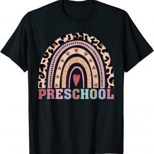 Back To School Preschool Rainbow Leopard 2022 Shirt