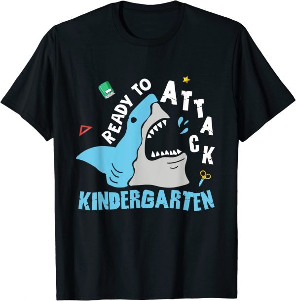 Back To School Ready To Attack Kindergarten First Day 2022 Shirt