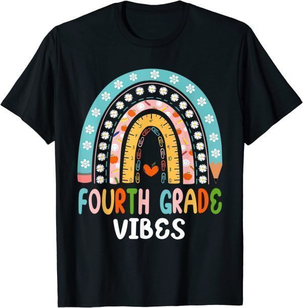 Back to School Fourth Grade Vibes Teachers & Students 2022 Shirt