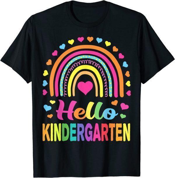 Back to School Hello Kindergarten Squad Teachers & Students 2022 Shirt