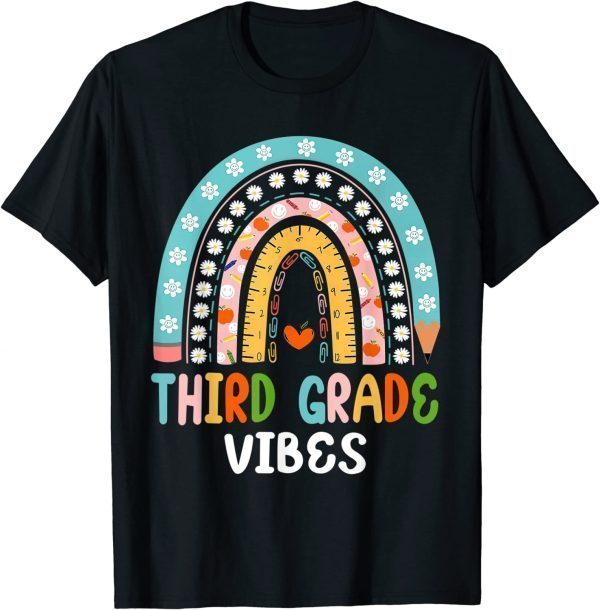 Back to School Third Grade Vibes Teachers & Students Classic Shirt