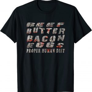 Beef Butter Bacon Eggs Reclaim Barn Wood - Carnivore Classic Shirt