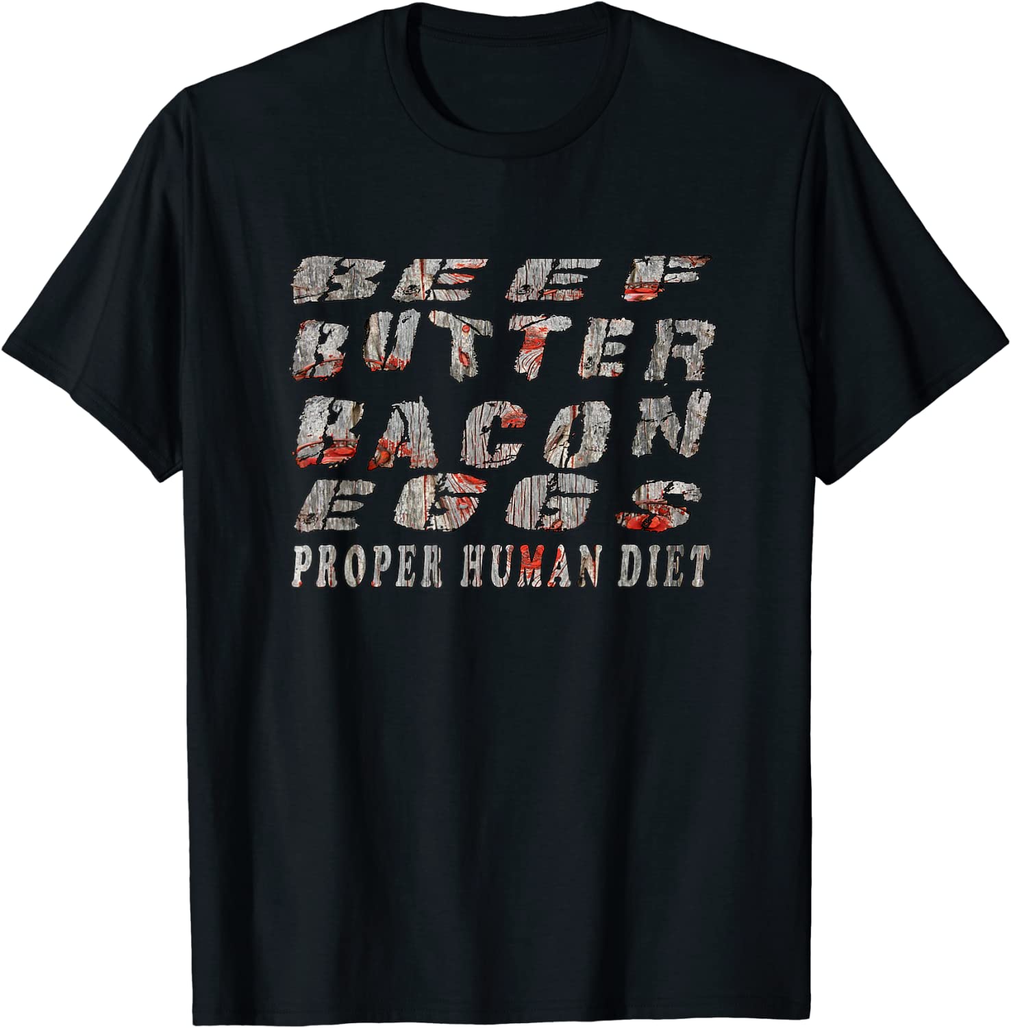 Beef Butter Bacon Eggs Reclaim Barn Wood - Carnivore Classic Shirt