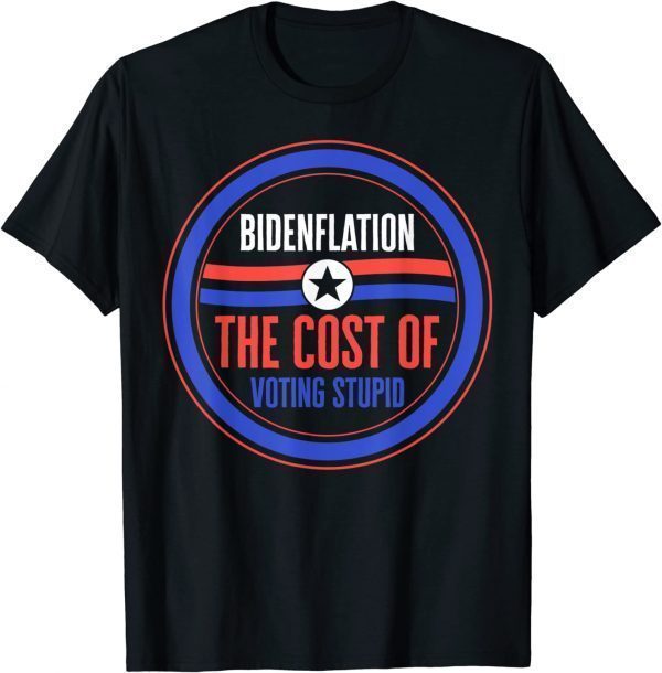 BidenFlation Cost Of Voting Joe Biden President Mushroom Goa T-Shirt