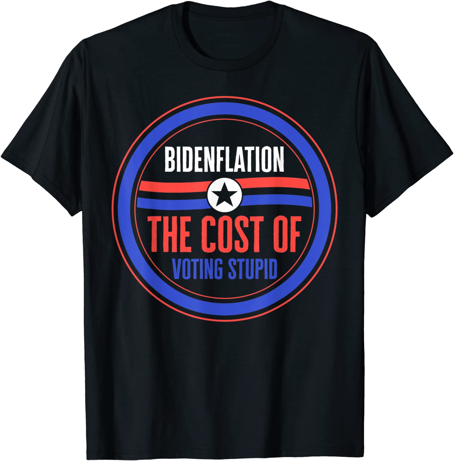 BidenFlation Cost Of Voting Joe Biden President Mushroom Goa T-Shirt