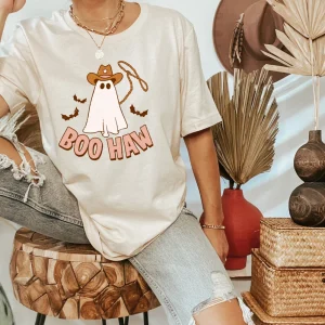 Boo Haw Ghost Halloween Classic Shirt