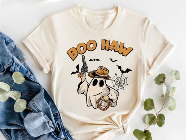 Boo Haw Ghost Halloween 2023 Shirt