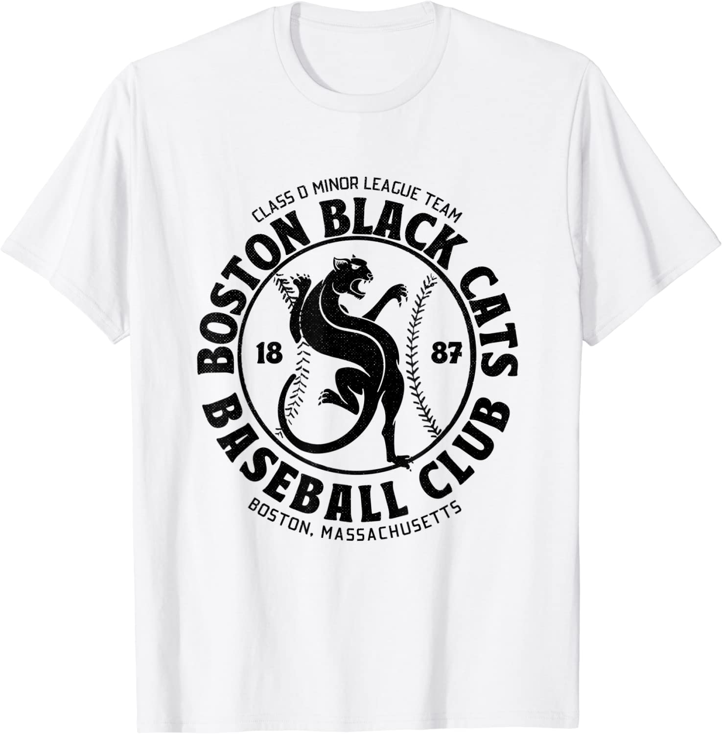 Boston Black Cats Baseball Retro Minor League Baseball Team 2022 Shirt