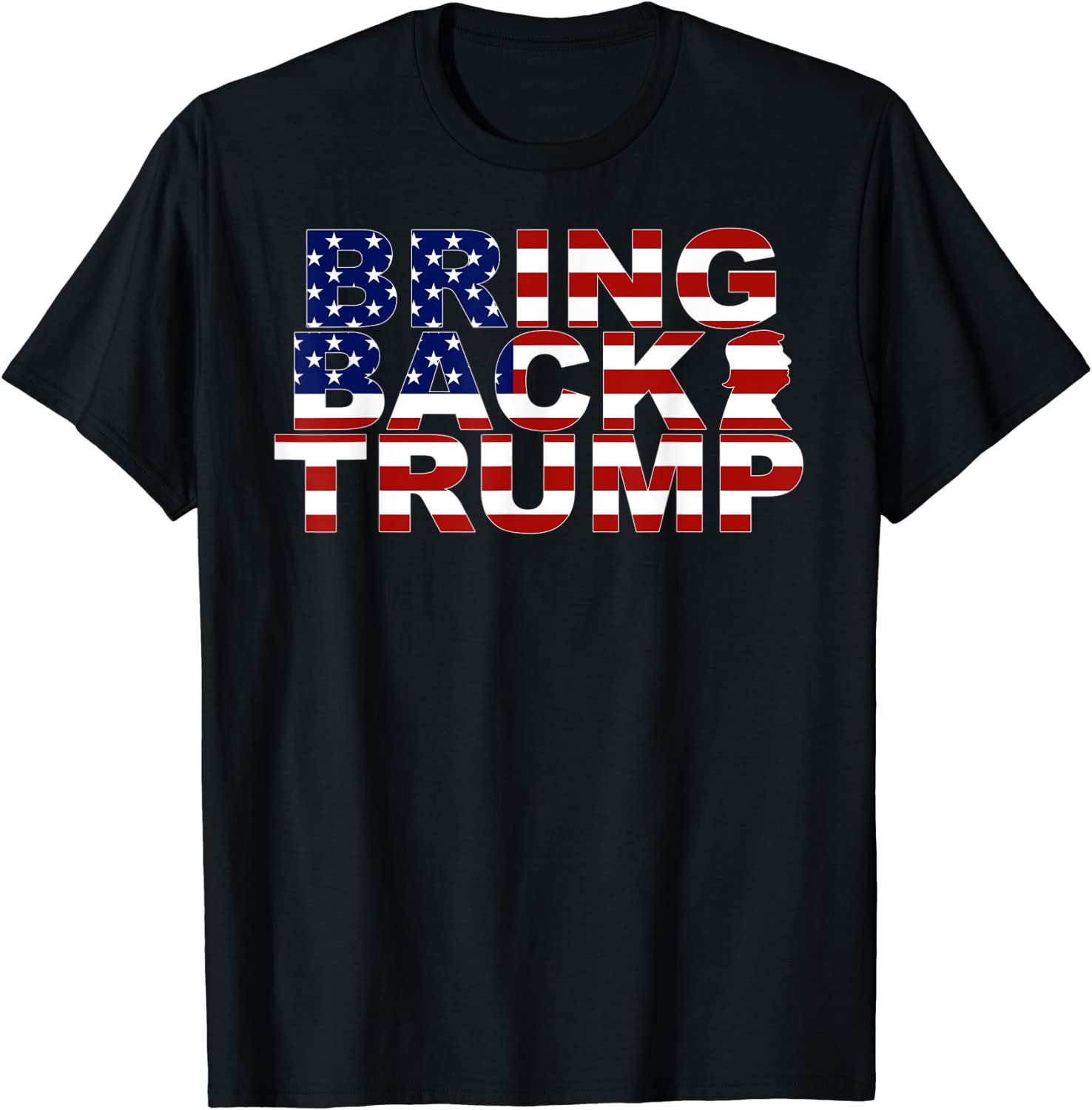 Bring Back Trump 2024 America USA Flag T-Shirt
