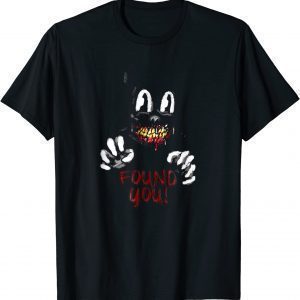 Cartoon cat Creepy Horror trick or treat Tee Shirt