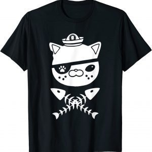 Cat Head With Fish Bone Pirate Kitten 2022 Shirt