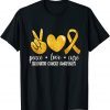 Childhood Cancer Awareness Peace Love Cure Childhood Cancer 2022 Shirt