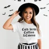 Cold Brew,Coffins & Covens Halloween 2022 Shirt