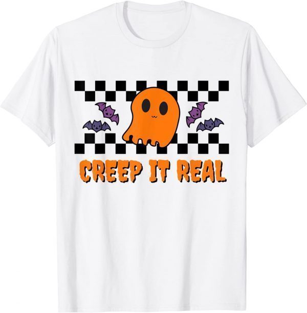 Cute Halloween Ghost Checkerboard 2022 Shirt