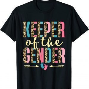 Cute Keeper of the Gender Leopard Gender Reveal Party Classic Shirt