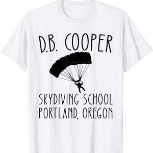 D. B. Coopers Skydiving School Portland Oregon Vintage Tee Shirt