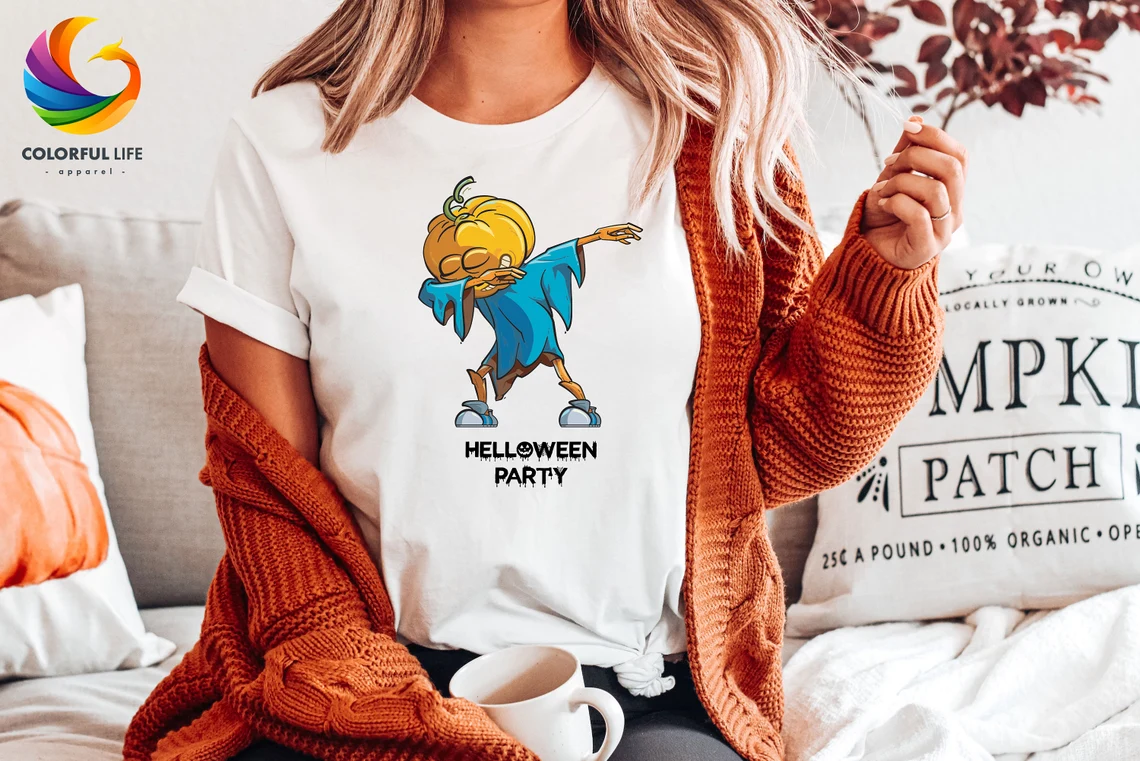 Dancing Pumpkin Face Helloween Party 2023 Shirt