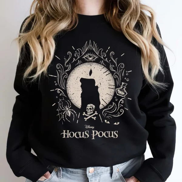 Disney Hocus Pocus Black Flame Halloween 2022 Shirt