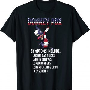 Donkey Pox Conservative Republican Anti Biden Donkeypox Flag Us 2022 Shirt