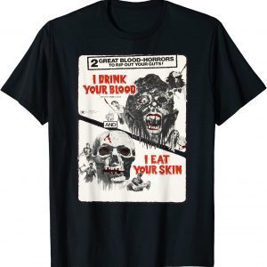 Drink Blood Classic Halloween Monster Poster Horror Movie 2023 Shirt