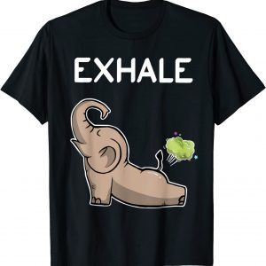 Elephant Exhale Yoga Elephant 2022 Shirt