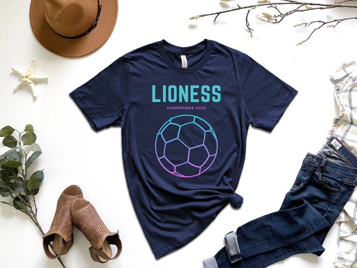 England Lionesses Womens Winning Chamionship Team 2022 Limited Shirt