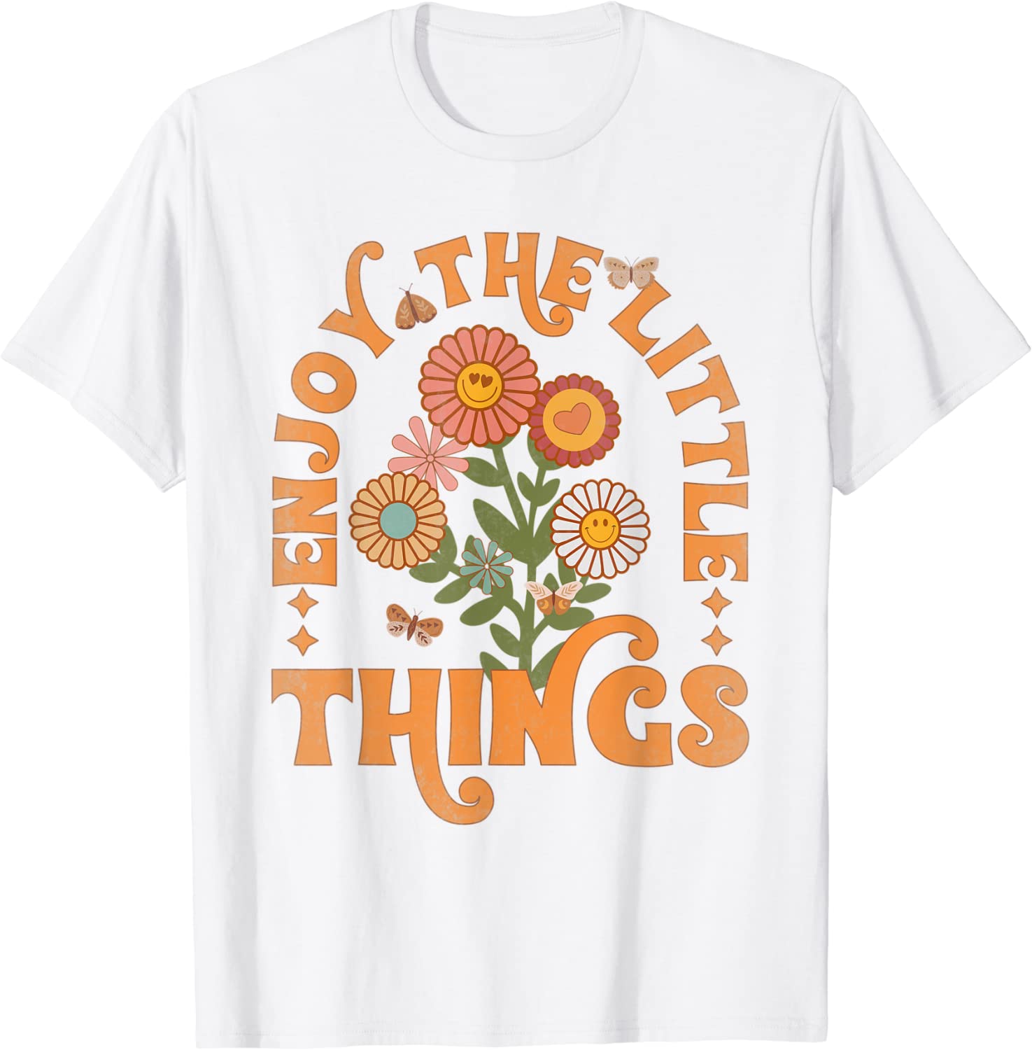 Enjoy The Little Things Vintage Flowers Life 2022 Shirt