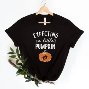 Expecting a Little Pumpkin Halloween Classic Shirt