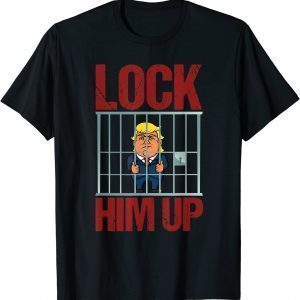 FBI raids Trump's mansion Anti Trump Lock Him Up Tee shirt