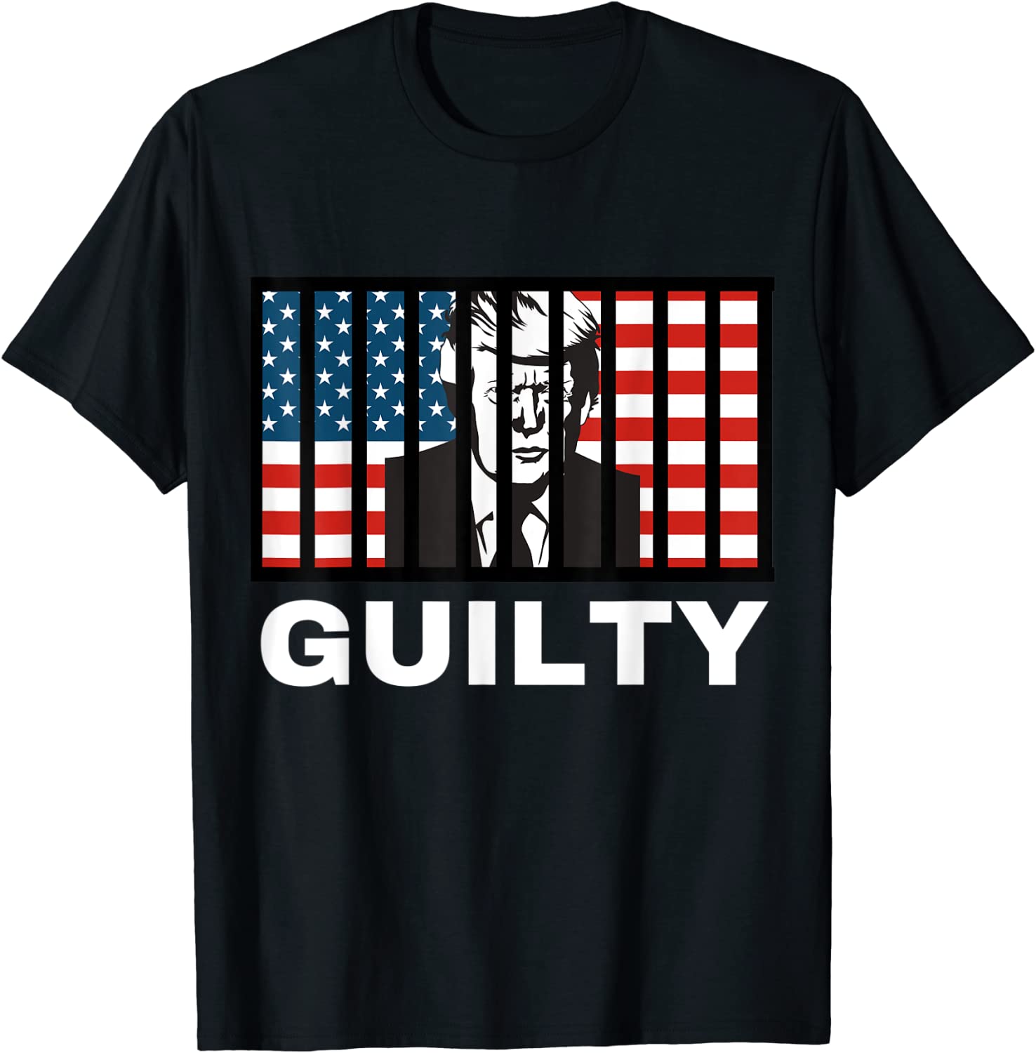 FBI raids Trump's mansion GUILTY Anti-Trump American Flag Political 2022 Shirt