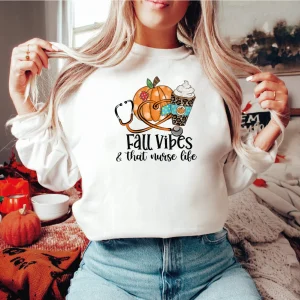 Fall Vibes&Nurse Life Halloween 2022 Shirt
