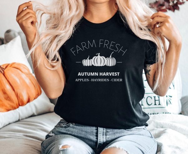 Farm Fresh Pumpkin Fall Autumn Holiday Seasonal 2022 Shirt