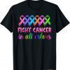 Fight Cancer In All Color Fight Cancer Feather Ribbons 2023 Shirt