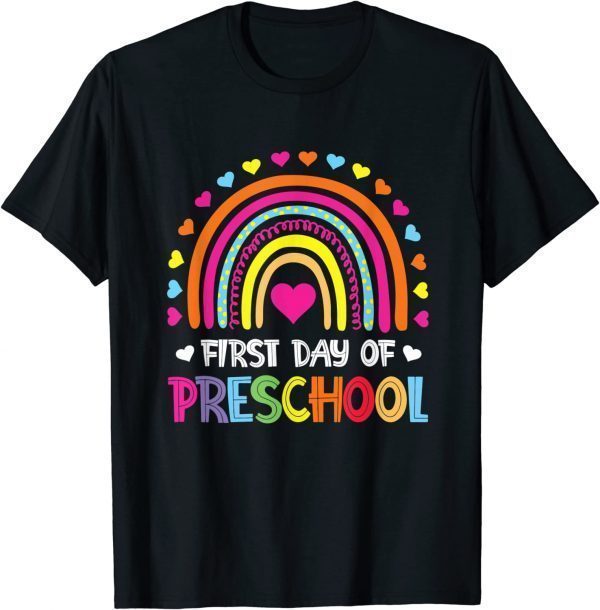 First Day Of Preschool Rainbow 2022 Class Of 2023 Limited Shirt