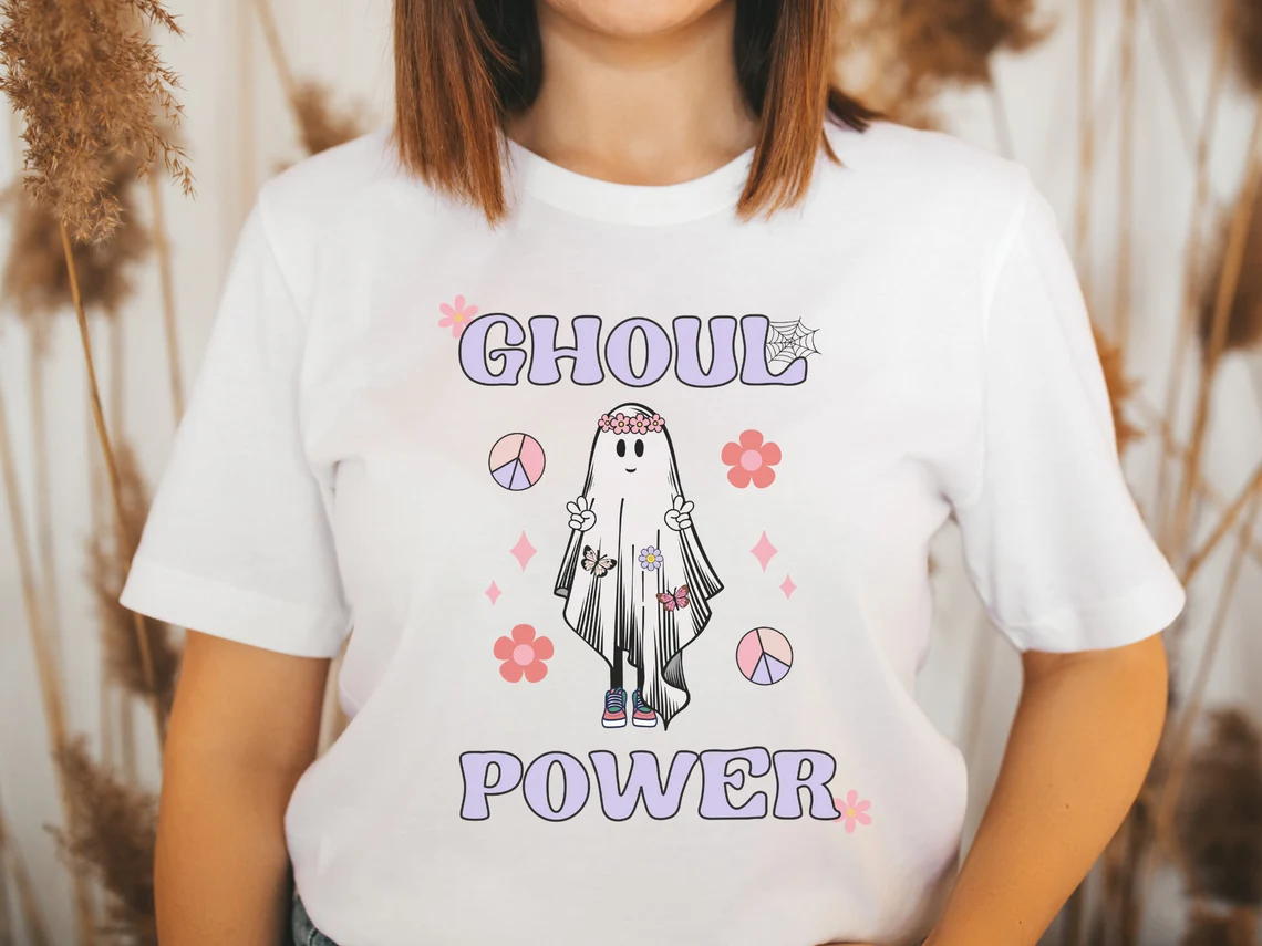 Flower Ghost Halloween 2023 Shirt