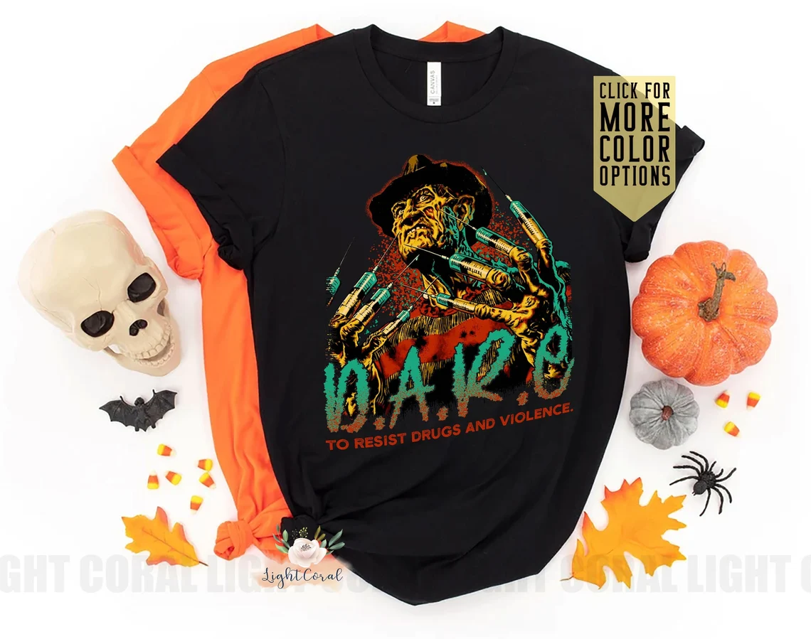 T-shirt Loyalty Over Money Freddie Krueger Nightmare Elmstreet - Taille L - Horreur - Occasion Très Bon état
