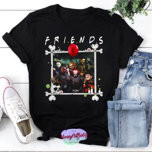 Friends Halloween Horror Team Scary Movies Halloween 2022 Shirt