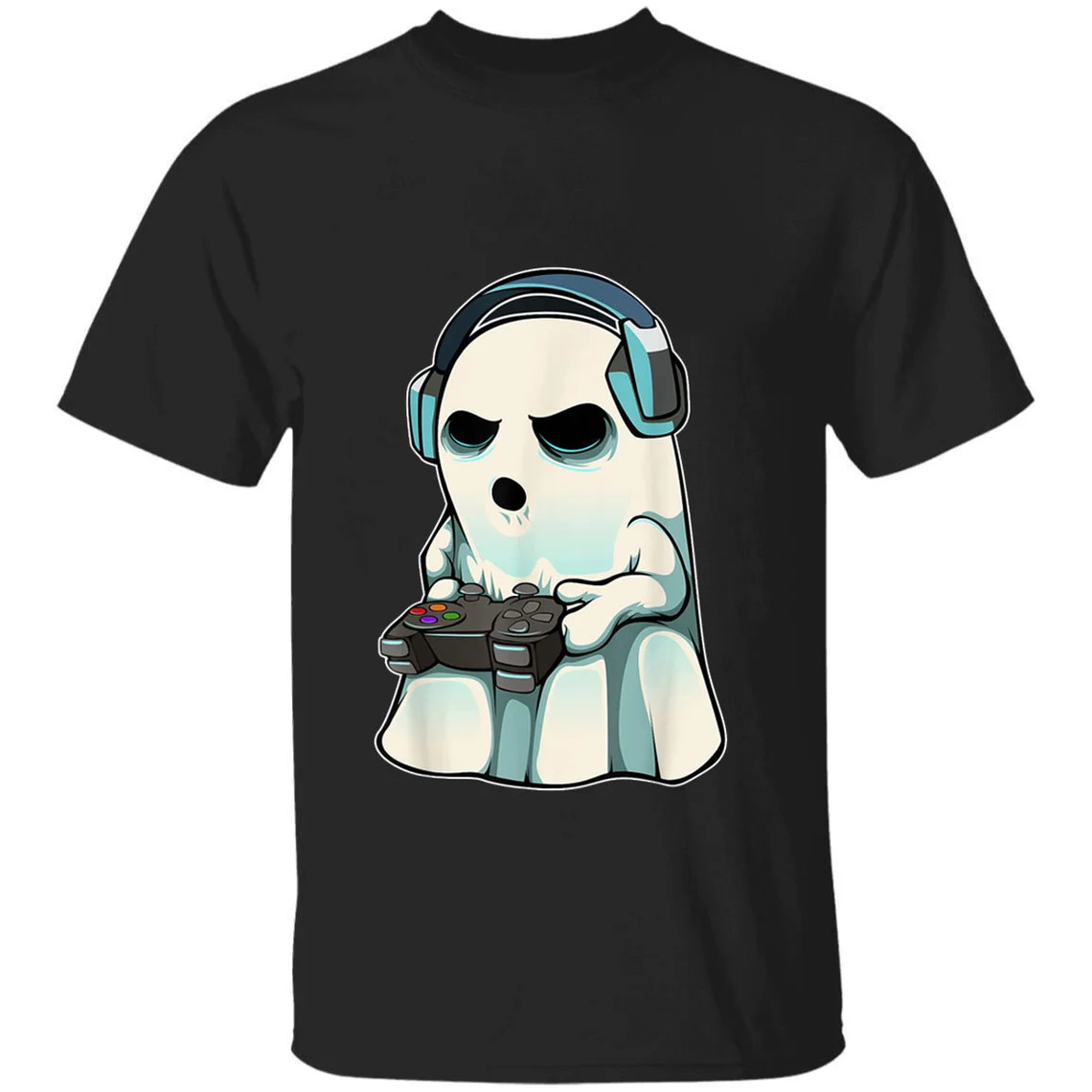 Gamer Ghost Lazy Halloween Costume Cool Video-game Gaming Classic Shirt