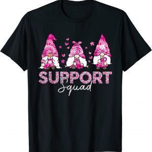 Gnome Support Squad Breast Cancer Awareness Pink Tie Dye Classic Shirt