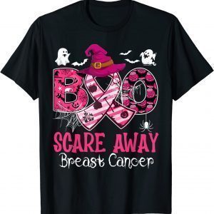 Halloween Boo Scare Away Breast Cancer Awareness 2022 Shirt